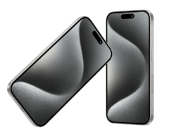 presentation of apple iphone 15 Pro gray
